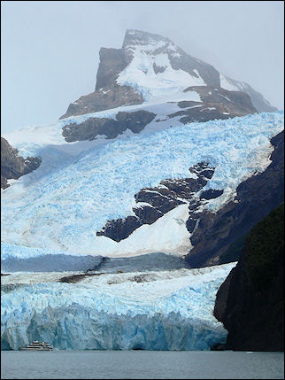 Argentina - El Calafate, close to a wall of ice on a boat