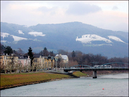 Austria, Salzburg - Boulevard along the Salzach
