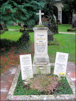 Austria, Salzburg - Graf Leopold and Constanze Mozart's graves
