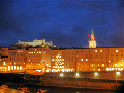 Austria, Salzburg - Salzburg by night