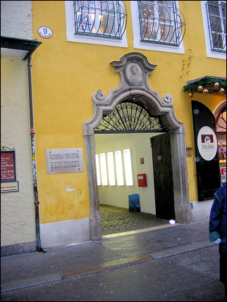 Oostenrijk, Salzburg - Mozart's house of birth