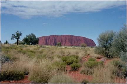 Australia, Northern Territory - At the top of Ayers Rock