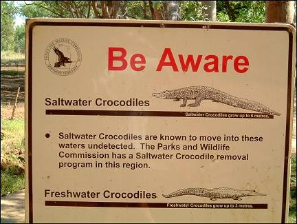 Australia, Northern Territory - Beware of Crocodiles
