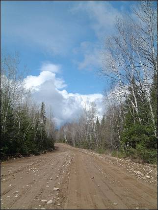 Canada - Southern road through Reserve Faunique du Saint-Maurice