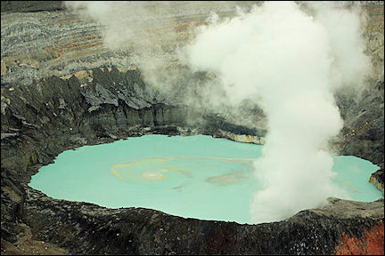 Costa Rica - Crater lake Poás volcano