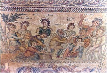 Cyprus - Paphos, Roman mosaics