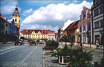 Czech Republic, Bohemia - Písek Town Center