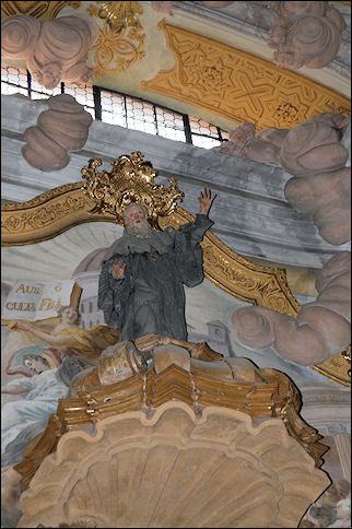 Germany, Bavaria - Weltenburg, detail Baroque church