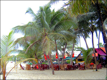 Dominican Republic - Beach stand in Cabarete