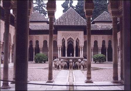 Spain, Andalusia, Granada - Around the Lion patio is the Harem