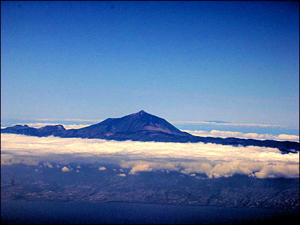Tenerife, Canary Islands - Teide on our flight back