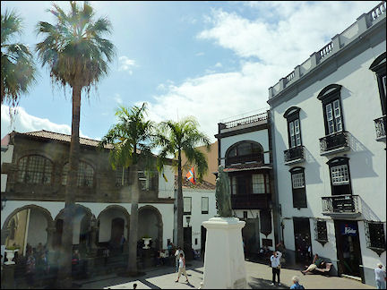 La Palma, Canary Islands, Spain - Church square in Santa Cruz de la Palma