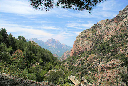France, Corsica - View of red rocks
