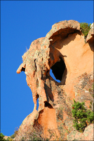 France, Corsica - Bizarre rock formations in the calanches of Piana