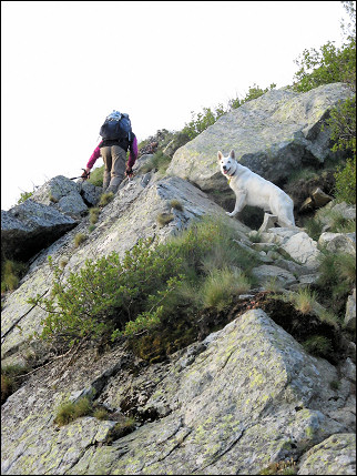 France, Corsica - Steep but pleasant rock climbing