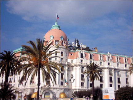 France, Côte d'Azur, Nice - Hotel Négresco on the Promenade des Anglais