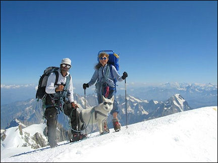 France, Haute-Savoie, Rhône-Alpes - On the top of Mont Blanc