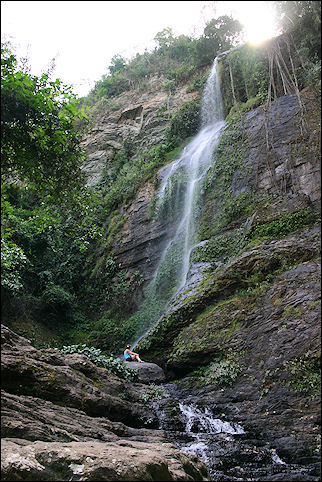 Ghana, Amedzofe - Waterfall