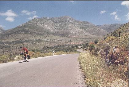 Greece, Peloponnesos - Bicycling in the Taígetos mountains