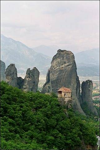 Greece, Epiros - Agia Roussanou monastery at Meteora