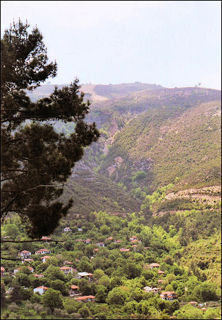 Greece, Thassos - View of Mikros Prinos