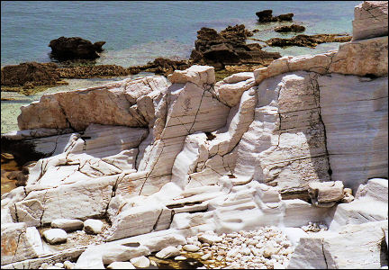 Greece, Thassos - Ancient marble quarries near Alyki