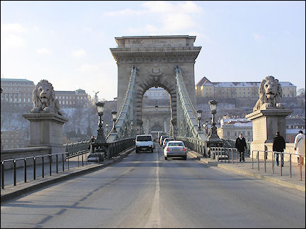 Hungary, Budapest - Széchenyi Chain Bridge