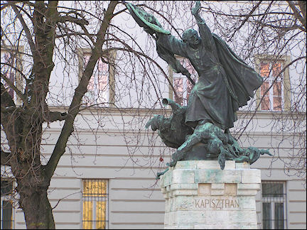Hungary, Budapest - Statue of Kapistran