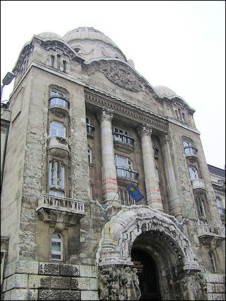 Hungary, Budapest - Entrance Gellért baths