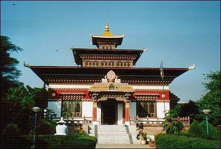 India - Bodhgaya, temple Monastery of Bhutan
