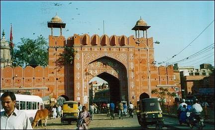 India - Jaipur, gate Pink City