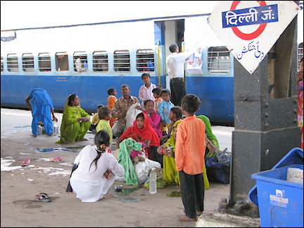 India, Delhi - Train Station New Delhi