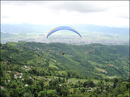 Nepal - Pokhara, paragliding