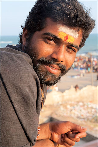 India, Tamil Nadu - Kanyakumari, pilgrim
