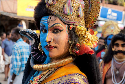 India, Kerala and Karnataka - Guruyavur, temple festival