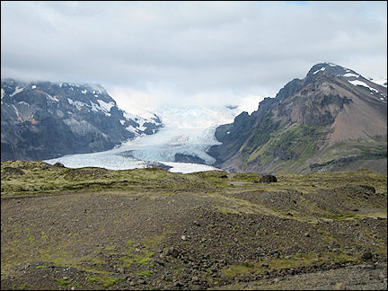 Iceland - Mountains and glacier tongues of Vatnajokull