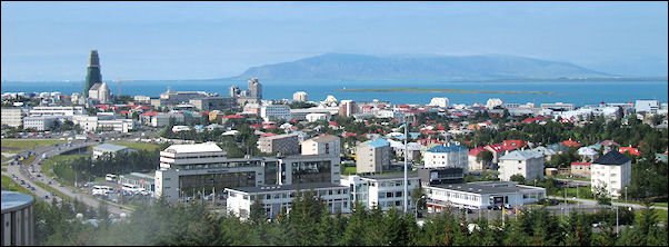 Iceland - Reykjavik, panorama from Perlan