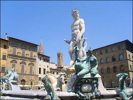 Italy, Florence - Neptune fountain