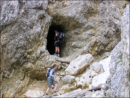 Italy, Dolomites - Lagazuoi tunnels