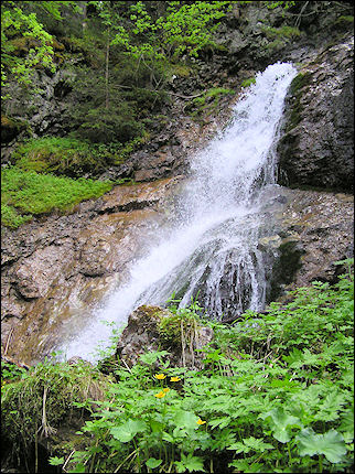 Italy, Dolomites - Waterfall