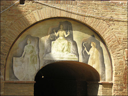 Italy, Tuscany - San Gimignano, frescoe