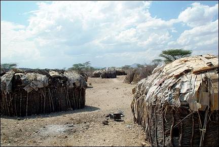 Kenya - Samburu village
