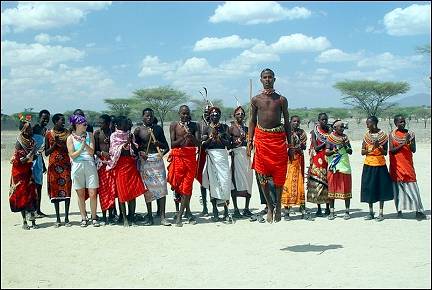 Kenya - Jumping Samburu man