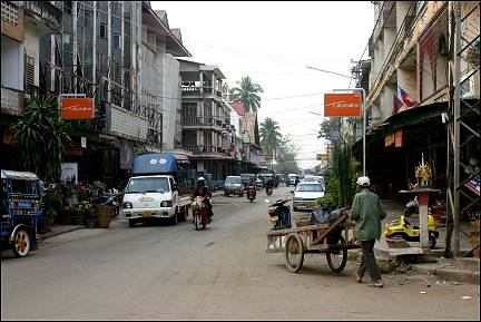 Laos - Vientiane, street