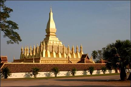 Laos - Vientiane, temple
