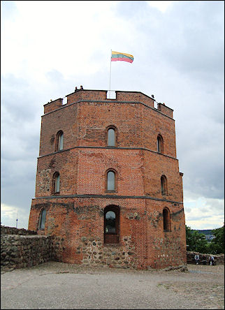 Lithuania, Vilnius - Tower Gediminas castle