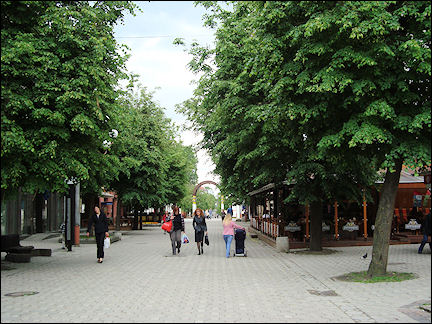 Lithuania, Siauliai - Pedestrian shopping street