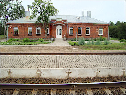 Lithuania, Silenai - Train station