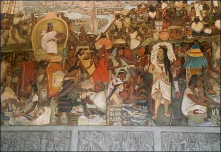 Mexico - Diego Rivera, frescoes, Hidalgo