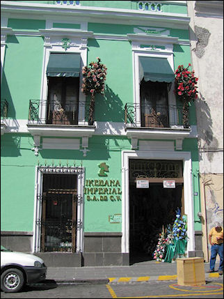 Mexico, Puebla - Colonial houses